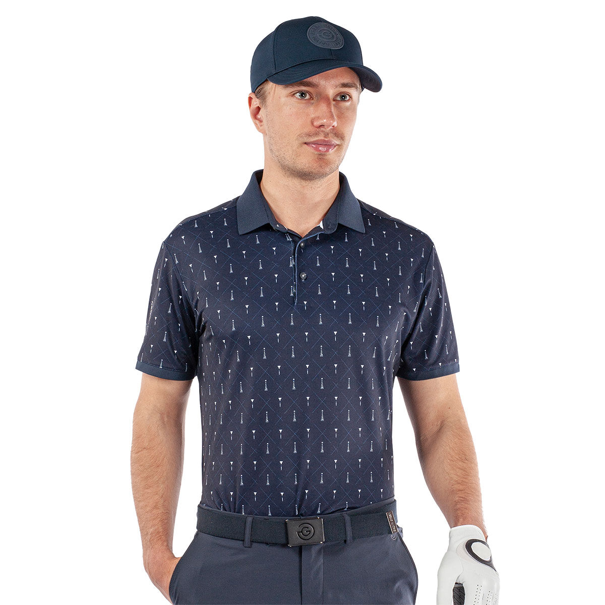 Galvin Green Men's Manolo Golf Polo Shirt, Mens, Navy/white, Medium | American Golf von Galvin Green