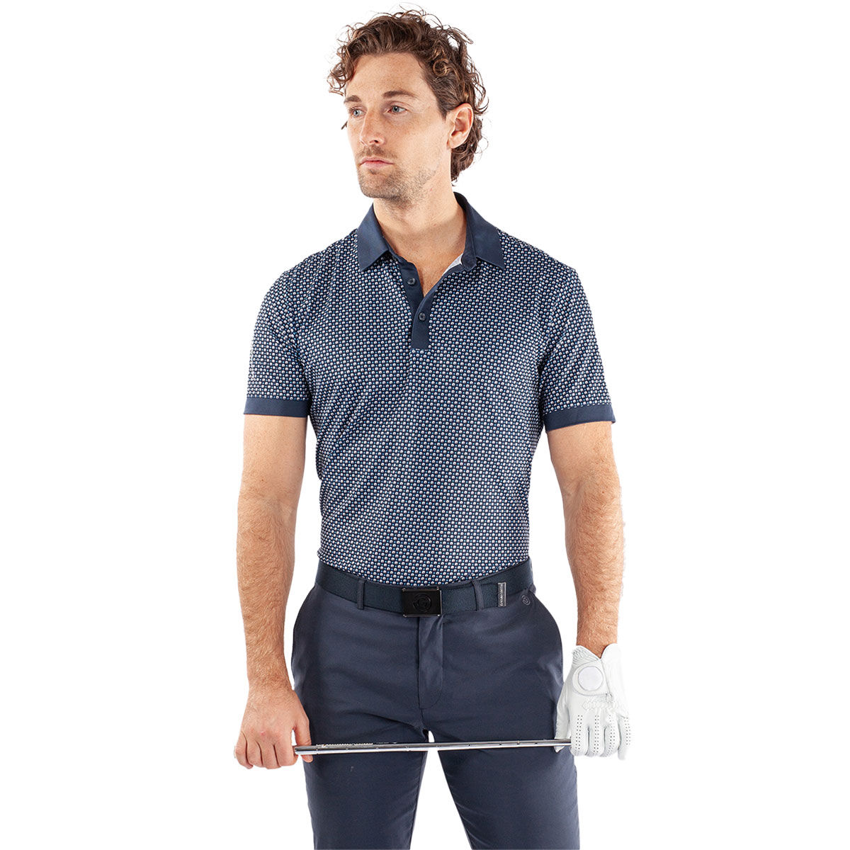 Galvin Green Men's Mate Golf Polo Shirt, Mens, Cool grey/navy, Large | American Golf von Galvin Green