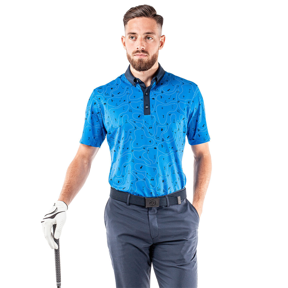 Galvin Green Men's Miro Golf Polo Shirt, Mens, Blue/navy, Small | American Golf von Galvin Green