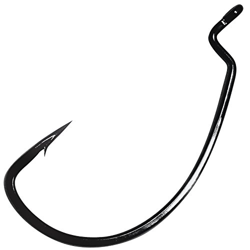 Gamakatsu EWG SL Hook Worm Offset schwarz - Offsethaken, Größe/Packungsinhalt:Gr. 2/0 - 6 Stück von Gamakatsu