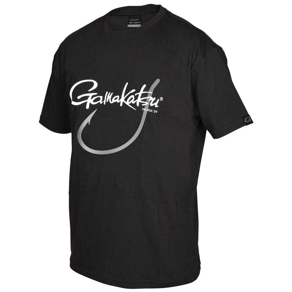 Gamakatsu Worm 39 Short Sleeve T-shirt Schwarz XL Mann von Gamakatsu