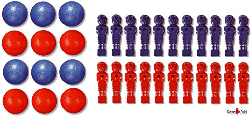 GamePoint Tischfußball-Kicker-Starter-Set, Figuren passend für alle 16 mm Stangen von GamePoint