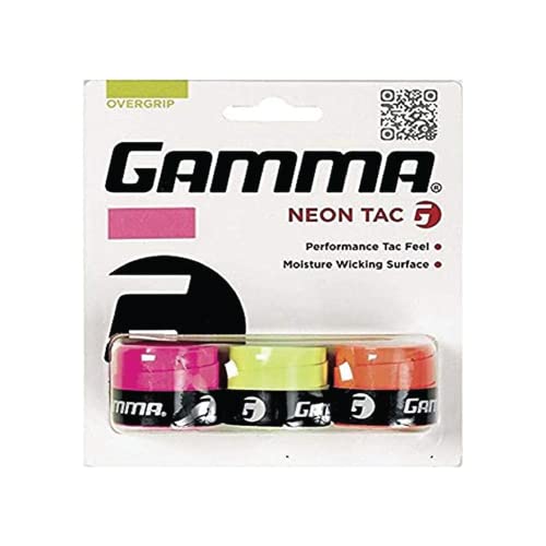 Gamma Griffband Overgrip Neon Tac 3er, rosa/orange/gelb, AGNOT-10 von Gamma