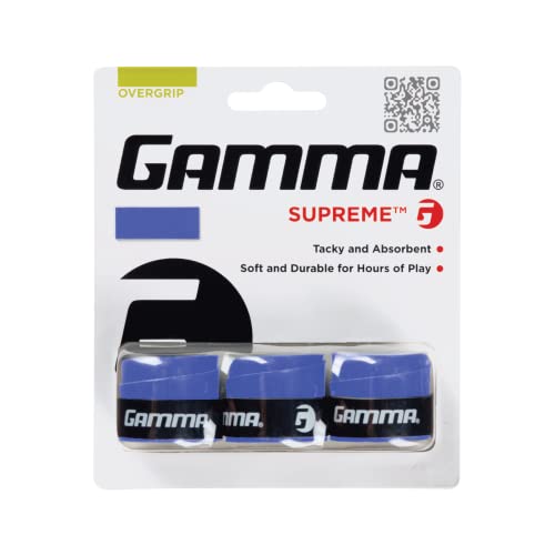 Gamma Griffband Supreme Overgrip 3er, blau, AGSO-12 von Gamma