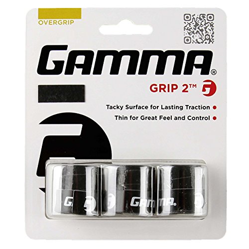 Gamma Overgrip Grip 2 3er, Schwarz, 1456270000700000 von Gamma