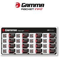 Gamma Racket Info Besaitungsaufkleber 16er Pack von Gamma