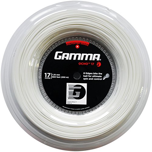 Gamma Tennissaite Ocho 17 (1.25 mm) Weiß 200 m Rolle von Gamma