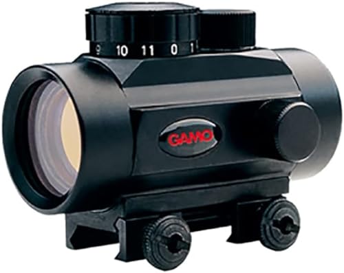 Zielfernrohr Gamo Quick Shot Red Dot BZ 30 mm – mit Objektivdeckel und Montage-Schiene – Beim Einschalten erscheint ein leuchtender rot/oranger Punkt in Ihrem Sichtfeld.Das ist Ihr Sehpunkt.Es ist sehr einfach und präzise. von Gamo
