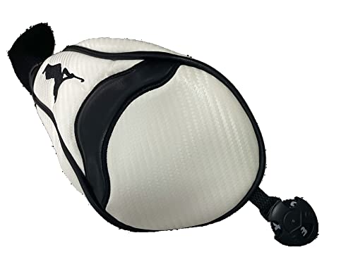 Gamola Golf Premium Universal Schlägerhaube mit Socke (geeignet für Ping, TaylorMade, Titleist, Callaway) (Weiß, Fairway-Holzbezug) von Gamola Golf