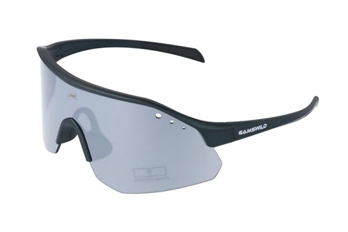 Gamswild WS2140 Sportbrille Sonnenbrille TR90 Fahrradbrille Skibrille Damen Herren Unisex Leichtgewicht| grün | rosa| beere |, Farbe: Grün von Gamswild