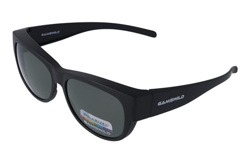 Gamswild WS4032 Überbrille Sonnenbrille Sportbrille Damen Herren Fahrradbrille Unisex | grau | braun | schwarz von Gamswild