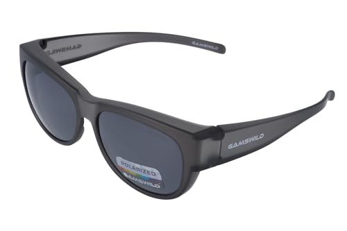 Gamswild WS4032 Überbrille Sonnenbrille Sportbrille Damen Herren Fahrradbrille Unisex | grau | braun | schwarz von Gamswild