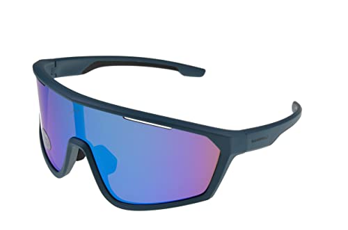 Gamswild WS5838 Sonnenbrille Sportbrille Skibrille Fahrradbrille Unisex Shield Herren Damen | blau | rot | türkis, Farbe: blau von Gamswild