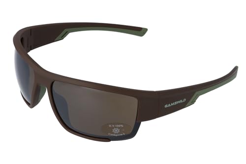 Gamswild WS7133 Sonnenbrille Sportbrille Fahrradbrille Skibrille Damen Herren Unisex | braun | schwarz-blau | blau-blau | von Gamswild