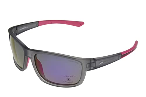Gamswild WS7434 Sonnenbrille Skibrille Fahrradbrille Damen Herren Unisex | braun-gelb | schwarz-grau | grau-pink | grün von Gamswild