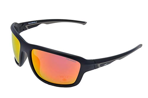Gamswild WS7536 Sonnenbrille Sportbrille Skibrille Damen Herren Fahrradbrille Unisex | blau | braun | pink-orange | grün-türkis, Farbe: Pink Orange von Gamswild