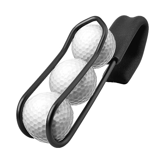 Golf Ball Holder - Holds 3 Balls Easy Attachment to Bag or Cart, Golf Gag Accessories Golf Gifts von GanKe