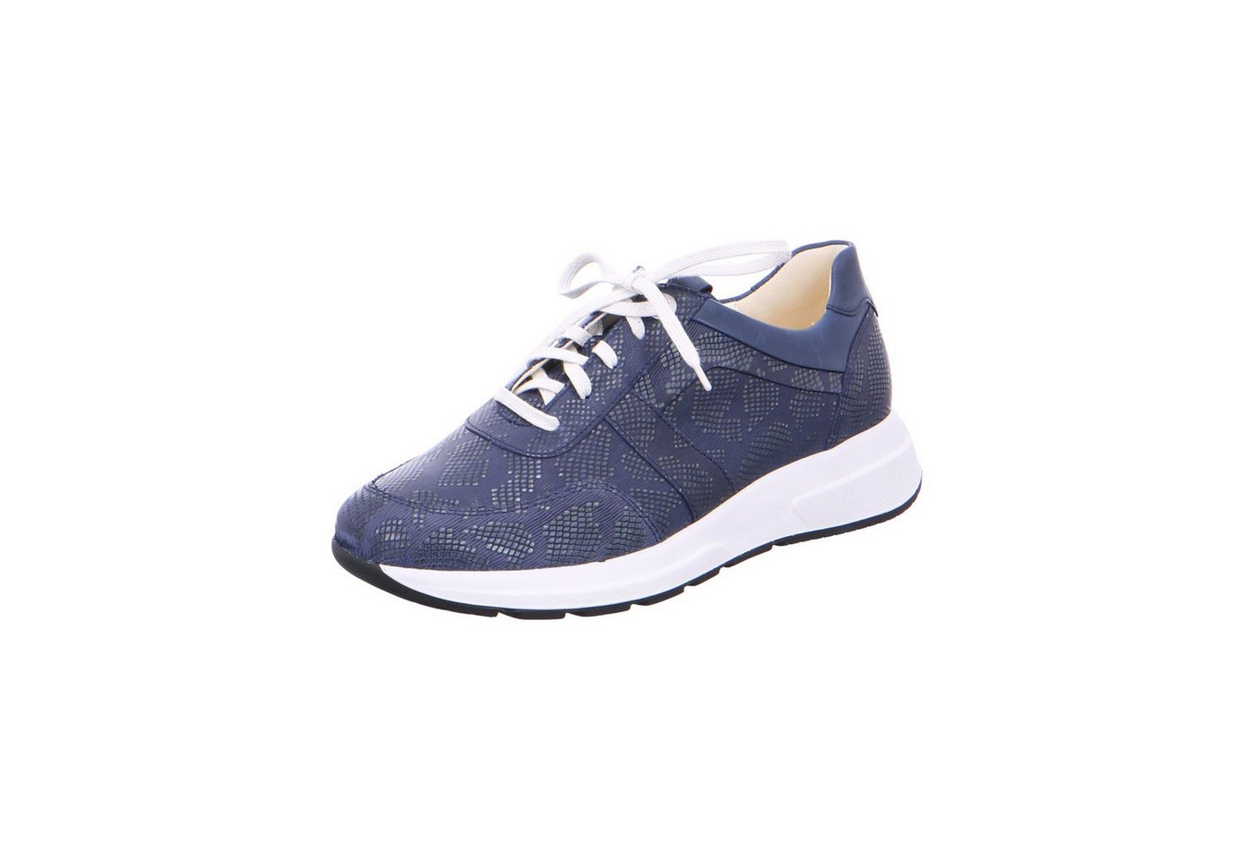 Ganter Giselle - Damen Schuhe Schnürschuh Sneaker Leder blau von Ganter