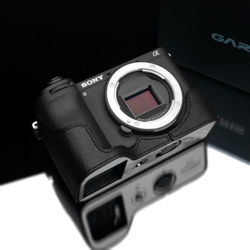 Gariz XS-CHA6700BK Echtleder Halbtasche für Sony A6700 schwarz von Gariz