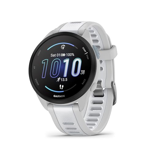 GARMIN Forerunner 165, leichte GPS Smartwatch zum Laufen, mit AMOLED Touchscreen, Trainingsempfehlungen, Gesundheitsdaten, smarten Funktionen von Garmin