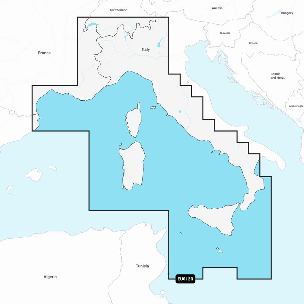 Garmin Central&west Mediterranean Sea Navionics+™ Marine Charts Durchsichtig von Garmin