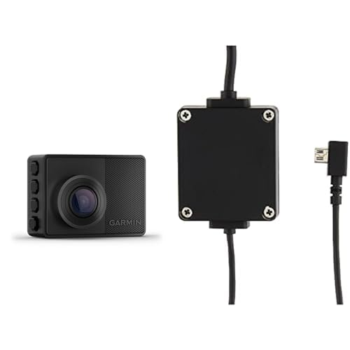 Garmin Dash Cam 67W – kompakte Dashcam mit automatischer Unfallerkennung, 2“ (5,1 cm) Farbdisplay & Dash Cam Parking Mode Cable - für Garmin Dash Cams, Festeinbaukabel für Überwachungsmodus von Garmin