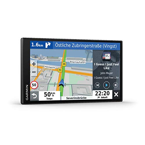 Garmin DriveSmart 65 mit Amazon Alexa Sprachassistenz – Navigationsgerät mit 6,95“ (17,7 cm) Farbdisplay, 3D-Europakarten (46 Länder), Live Traffic via Drive App, Fahrerassistenz von Garmin