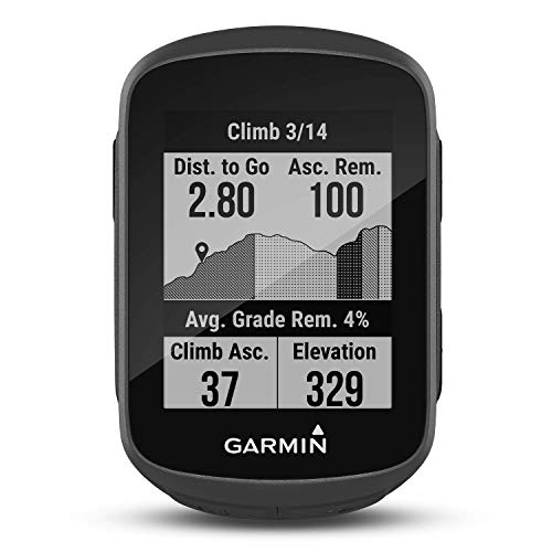 Garmin Edge 130 Plus – kompakter,33 g leichter GPS-Radcomputer mit 1,8“ Display,präziser Datenaufzeichnung,Trainingsplänen,Navigation und MTB-Werten. Telefonbenachrichtigungen,bis zu 12 h Akku,Schwarz von Garmin