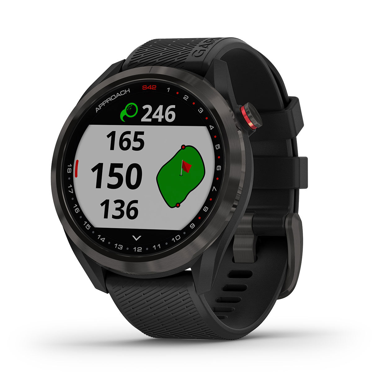 Garmin Grey and Black Stylish Approach S42 Golf GPS Watch | American Golf, One Size von Garmin