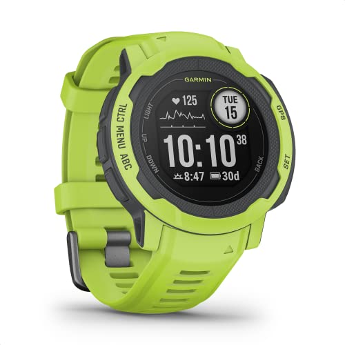 Garmin Instinct 2 – wasserdichte GPS-Smartwatch mit bis zu 28 Tagen Akkulaufzeit, über 40 Sport-Apps, Smart Notifications, Fitnessfunktionen wie Trainingszustand, Fitnessalter oder Schlafanalyse von Garmin