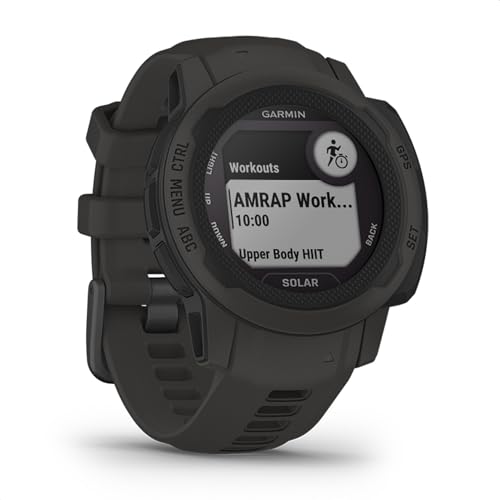 Garmin Instinct 2S Solar – schlanke GPS-Smartwatch mit bis zu 51 Tagen Akkulaufzeit, über 40 Sport-Apps, Garmin Pay, Trainingszustand, Fitnessalter oder Schlafanalyse von Garmin