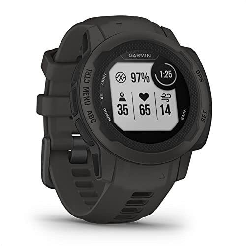 Garmin Instinct 2S – schlanke GPS-Smartwatch mit bis zu 21 Tagen Akkulaufzeit, designt für schmale Handgelenke, über 40 Sport-Apps, Smart Notifications, Trainingszustand, Schlafanalyse uvm von Garmin