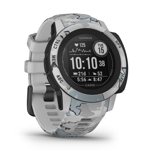 Garmin Instinct 2S – schlanke GPS-Smartwatch mit bis zu 21 Tagen Akkulaufzeit, designt für schmale Handgelenke, über 40 Sport-Apps, Smart Notifications, Trainingszustand, Schlafanalyse uvm von Garmin