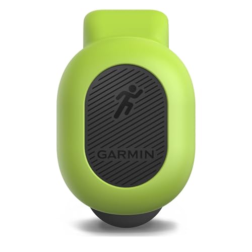 Garmin Running Dynamics Pod - misst sog. Laufeffizienz-Werte, Befestigung am Hosenbund, einfache Bedienung, Batterielaufzeit bis zu einem Jahr, Lime von Garmin
