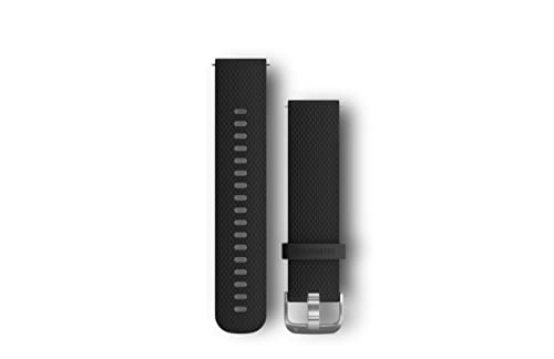 Garmin Schnellwechsel-Armband 20mm, passend für Venu, Venu 2Plus, Venu SQ/ SQ2, vivoactive 3/ 5, vivomove- Serie, Forerunner 55/ 245/ 645, Approach S40/ S42/ S12, D2 Air von Garmin