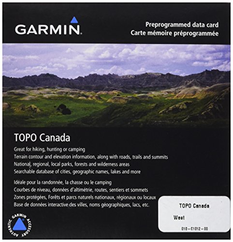 Garmin Topo Canada – West – Wanderer Karten für GPS, geografische Abdeckung West-Kanada von Garmin