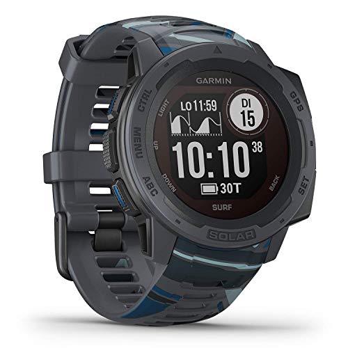Garmin Instinct - wasserdichte GPS-Smartwatch mit Sport-/Fitnessfunktionen. Herzfrequenzmessung, Fitness Tracker und Smartphone Benachrichtigungen. Viele Modelle zur Auswahl (Generalüberholt) von Garmin