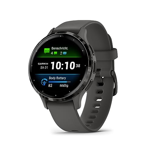 Garmin Venu 3S GPS-Fitness-Smartwatch mit Bluetooth Telefonie und Sprachassistenz, Ultrascharfes 1,3 Zoll/ 1,1 Zoll AMOLED-Touchdisplay, Fitnessfunktionen, Garmin Music, Garmin Pay und Rollstuhlmodus von Garmin