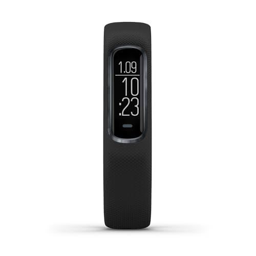 Garmin Vivosmart 4 Smart-Aktivitätstracker mit Tools zur Herzfrequenz- und Fitnessüberwachung am Handgelenk, Schwarz von Garmin