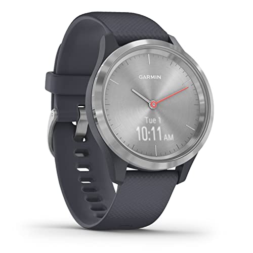 Garmin vívomove 3S – schlanke, stilvolle Hybrid-Smartwatch mit analogen Zeigern & OLED-Display für schmale Handgelenke, Sport-Apps, wasserdicht, 5 Tage Akkulaufzeit (Generalüberholt) von Garmin