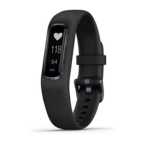 Garmin vivosmart 4, Aktivitäts- und Fitness-Tracker mit Pulsochse und Herzfrequenzmesser, Schwarz, großes Band von Garmin