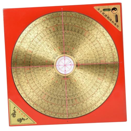 Garneck Chinesischer Kompass Taoistischer Kupferkompass Retro Stil Kupfer Kleiner Kompass Taoistischer Alter Kompass Mehrzweckkompass Metallkompass Tragbarer Kompass Taoistischer von Garneck