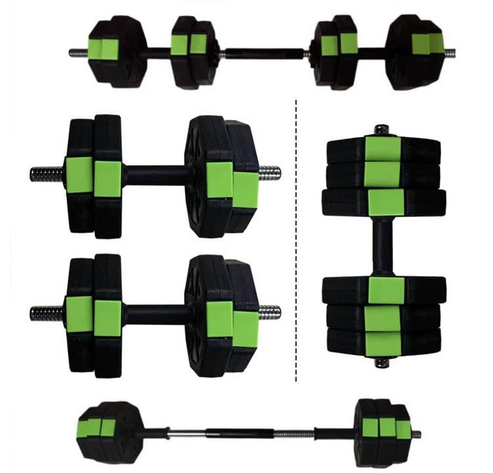 GarveeMore Hantel-Set Verstellbares Hantelset Mit Eisengriff für Zuhause Fitnessstudio Train, 44lbs/66lbs Verwendet als Kettlebells, Langhantel, Liegestütz-Ständer von GarveeMore