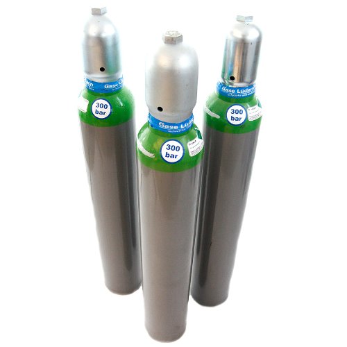 Druckluftflasche 10 Liter 300 bar Pressluftflasche für Gotcha Tauchen Luftgewehr oder Luftpistole fabrikneu von Gase Dopp
