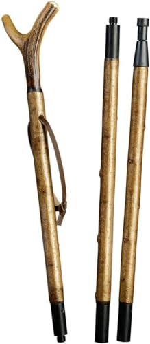 Zielstock Haselnuss mit Hirschhorngabel dreiteilig 160 cm von Gastrock