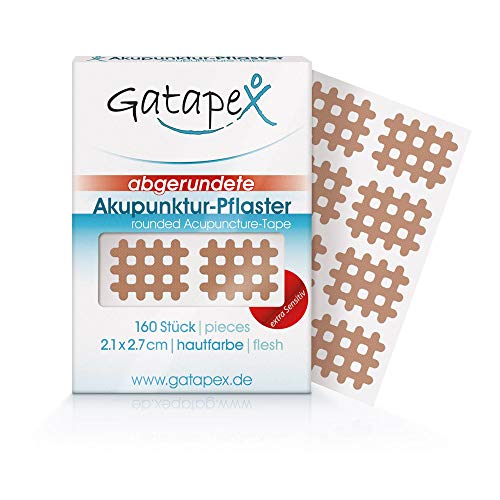 Gatapex Gitter Akupunktur-Pflaster (Größe S) mit abgerundeten Ecken, Hautfarbe von Gatapex