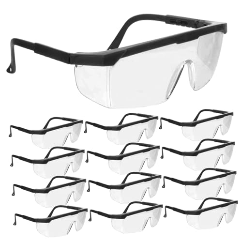 Gatuida 12 Stück Schutzbrillen Augenschutzbrillen Schutzbrillen von Gatuida
