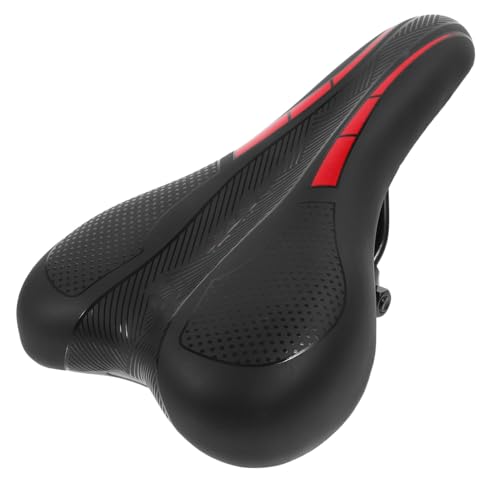 Gatuida Fahrradsattel Mountainbike Gepolstert Komfortabler Sattel Ersatzteil Geeignet für Rennrad Citybike Faltrad mit Einfacher Montage und Glatter Oberfläche Rot von Gatuida