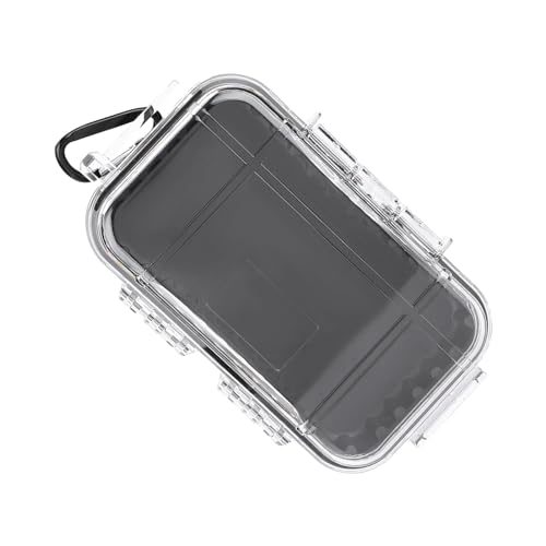 Waterproof And Shockproof Storage Box Sealed Carrying Case For Outdoor Activities Compact Waterproof Case Lightweight Carrying Case Suitable For Storing Edc Tools, Mobile Phones, K (Transparent) von Gavigain
