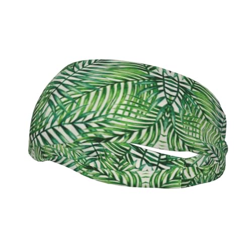 Banana Leaf Green Printed Junk Bandana Headbands - Lightweight and Breathable Sports Headbands for Running - Ideal for Long Hair von GaxfjRu